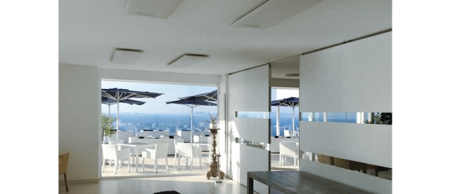 BAFFLE SOUND ABSORBING CEILING SYSTEM